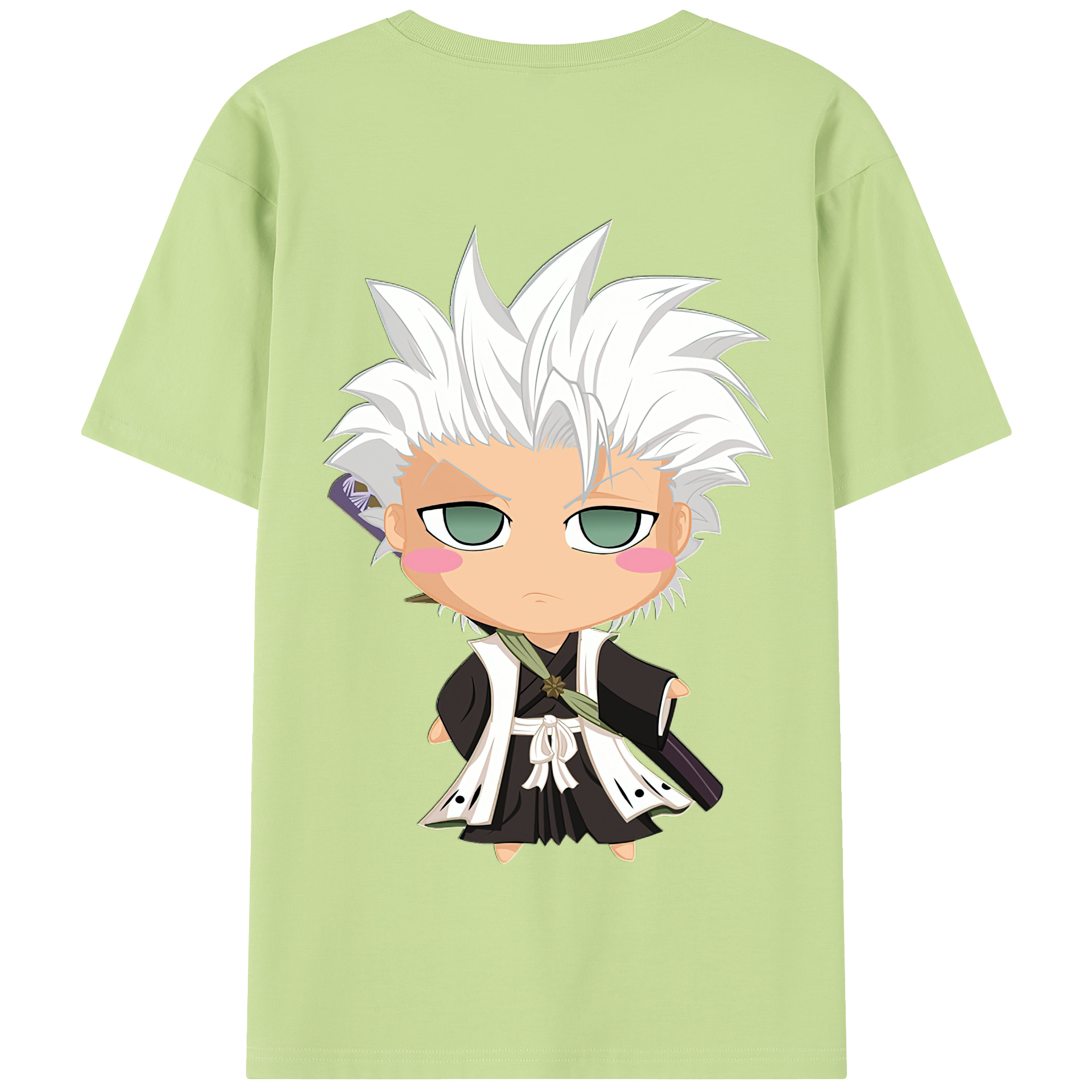 （画像用） ブリーチ 日番谷冬獅郎（ひつがや とうしろう） BLEACH Hitsugaya Toushirou 綿100％半袖Tシャツ（背面プリント）